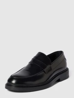 Selected Homme Penny-Loafer Mit Label-Detail Modell 'CARTER' - Schwarz