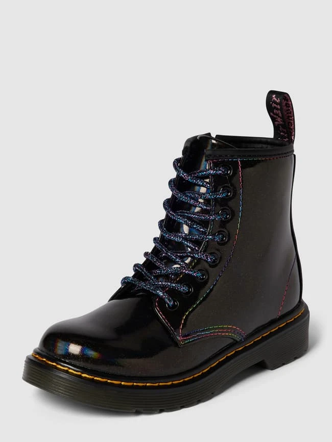 Dr. Martens Schnürboots In Schimmerndem Design - Schwarz 3 Dr. Martens Schnürboots In Schimmerndem Design - Schwarz