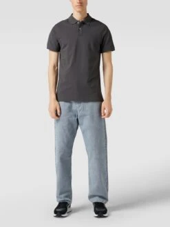 MCNEAL Poloshirt Mit Brand-Stitching - Dunkelgrau