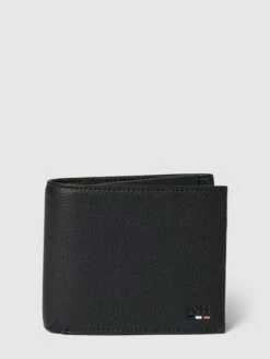 BOSS Portemonnaie Mit Label-Detail Modell 'Ray' - Schwarz