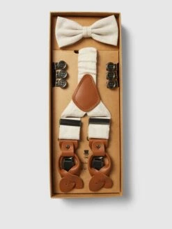 Prince Bowtie Fliege Mit Hosenträgern Im Set - Sand