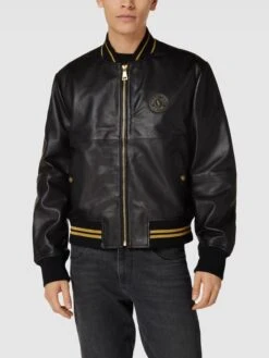 Versace Jeans Couture Lederjacke Mit Zierbesatz Und Effektgarn - Schwarz -Guesi Bekleidung Geschaft 85848jql8opl0i2h6ha52dala564qjpj9h23aii68p5jgdph9d24ucai6hb4giib6h2kklhm75a42d1i9so68d3568qmae9n6ssjgdpkc9im2ohn74qm8c356oqmacpl6pi3iog