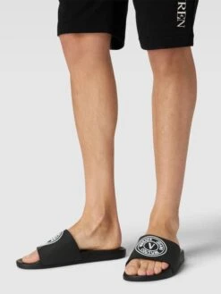 Versace Jeans Couture Slides Mit Label-Detail Modell 'FONDO' - Schwarz