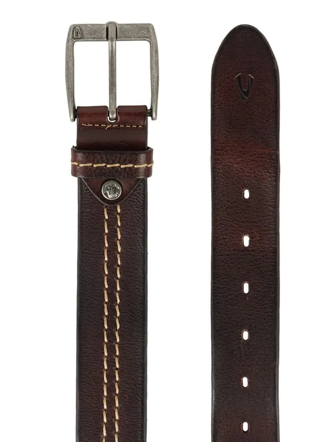 Camel Active Ledergürtel Mit Dornschließe - Mittelbraun 4 Camel Active Ledergürtel Mit Dornschließe - Mittelbraun – Bild 2