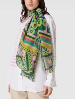 Weekend Max Mara Schal Mit Allover-Muster Modell 'CRUSCA' - Grün