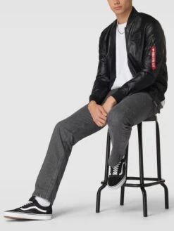 Alpha Industries Jacke Mit Label-Details - Schwarz