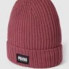 Puma Beanie Mit Label-Detail Modell 'Ribbed Classic Cuff' - Pflaume