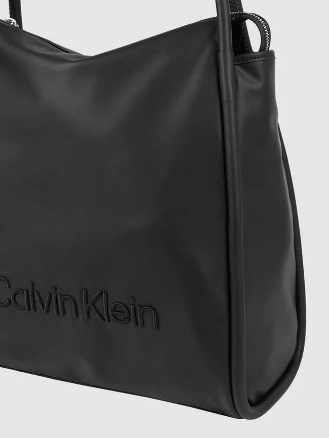 CK Calvin Klein Hobo Bag In Leder-Optik - Schwarz 5 CK Calvin Klein Hobo Bag In Leder-Optik - Schwarz – Bild 3