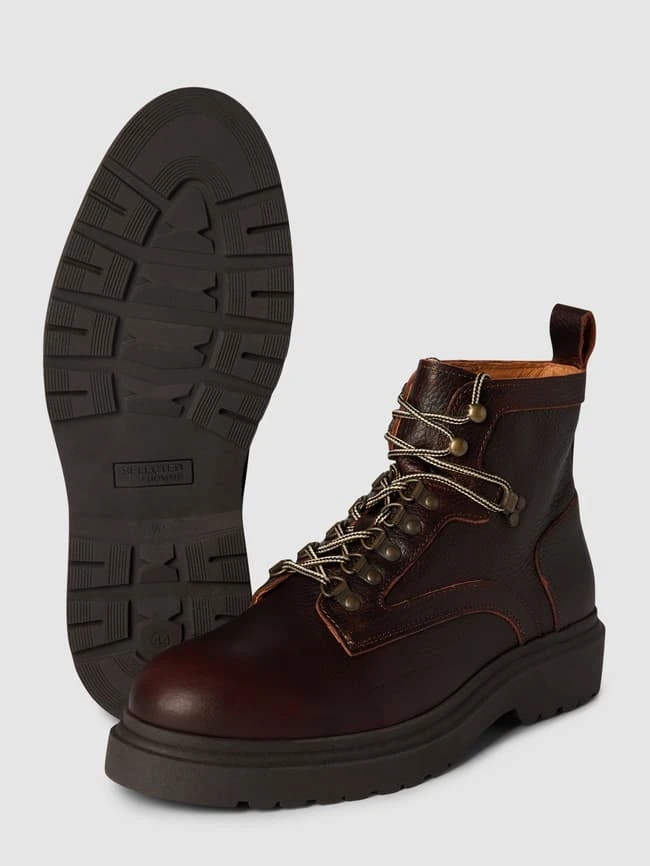 Selected Homme Boots Aus Leder Modell 'SLHANDY LEATHER HIKING' - Mittelbraun 6 Selected Homme Boots Aus Leder Modell 'SLHANDY LEATHER HIKING' - Mittelbraun – Bild 4