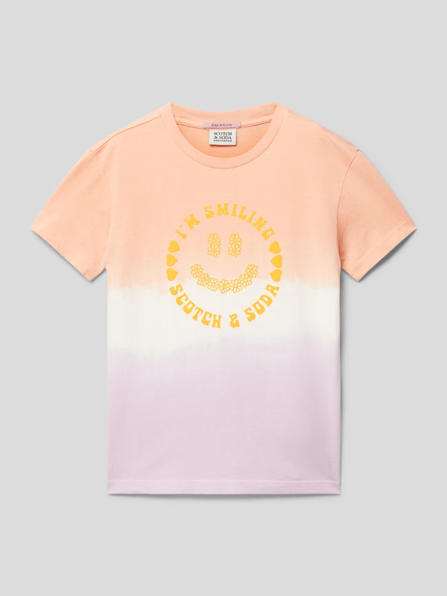 Scotch & Soda T-Shirt Mit Label-Print - Rosé 3 Scotch & Soda T-Shirt Mit Label-Print - Rosé