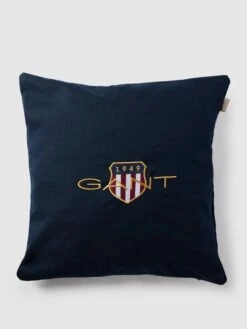 Gant Kissenbezug Mit Label-Stitching - Dunkelblau