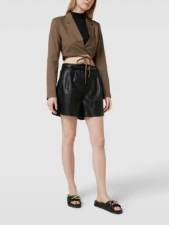 Only Slides Mit Zierbesatz Modell 'MINNIE' - Schwarz