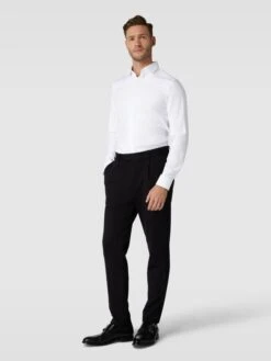 OLYMP No. Six Super Slim Fit Business-Hemd Mit Verdeckter Knopfleiste - Weiß