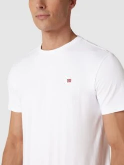 Napapijri T-Shirt Mit Logo-Stitching Modell 'SALIS' - Weiß -Guesi Bekleidung Geschaft 89334dac89b4ehhj6db4kl9l8555claf6t3l4l2j9so3aha8ad544k9ka11kiipha52l4eak9pajgdho8co3cp1nccpm8d346cr68dhkcco64o9h6kq38ob464ojachh6srjep8