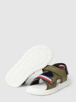 T.Hilfiger Kids Shoes Sandalen Mit Label-Details Modell 'STRIPES VELCRO SANDAL MIL' - Khaki -Guesi Bekleidung Geschaft 893j2li29d8l2c1j8d3kcl2k8584gjij90oksiaia5144hala4ql6kq261b52jac6d8kekag6d0jcl9p8so38db2c9j6aopkccp66o9k64qmce1hccs3geb1c9i3ichoclh66e8