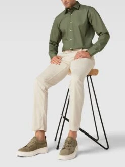 Marc O'Polo Sneaker Mit Label-Details Modell 'Algot' - Olivgrün