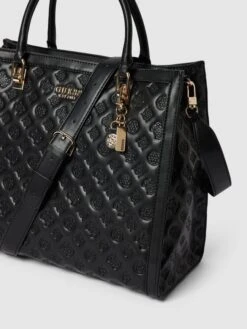 Guess Tote Bag In Leder-Optik Modell 'ABEY' - Schwarz -Guesi Bekleidung Geschaft 8953id1o7143idi964r46i246h5kucpn9p0jcjhka0ok2da3aook2hq98t134k1p88rkshqfal252did8so38eb575hjgc1k70qj2p9k6srm6oj5ckrm8e1occr32cpn6gp38d8