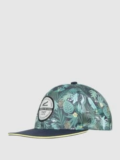Maximo Cap Mit Allover-Muster - Marineblau