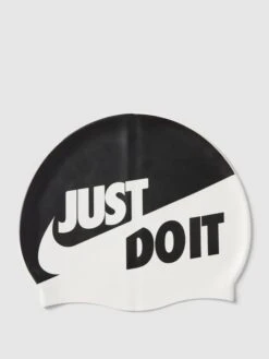 Nike Badekappe Mit Statement-Print Modell 'SLOGAN CAP' - Schwarz