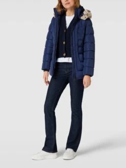 Wellensteyn Steppjacke Mit Kunstpelzkragen Modell 'ASTORIA' - Royalblau