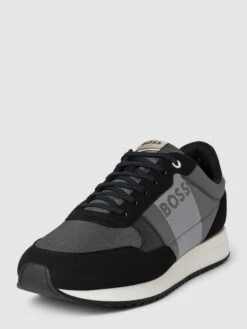 BOSS Sneaker Mit Label-Details Modell 'Kai' - Hellgrau