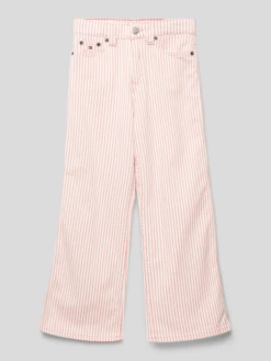 Tommy Hilfiger Teens Hose Mit Streifenmuster Modell 'MABEL' - Offwhite