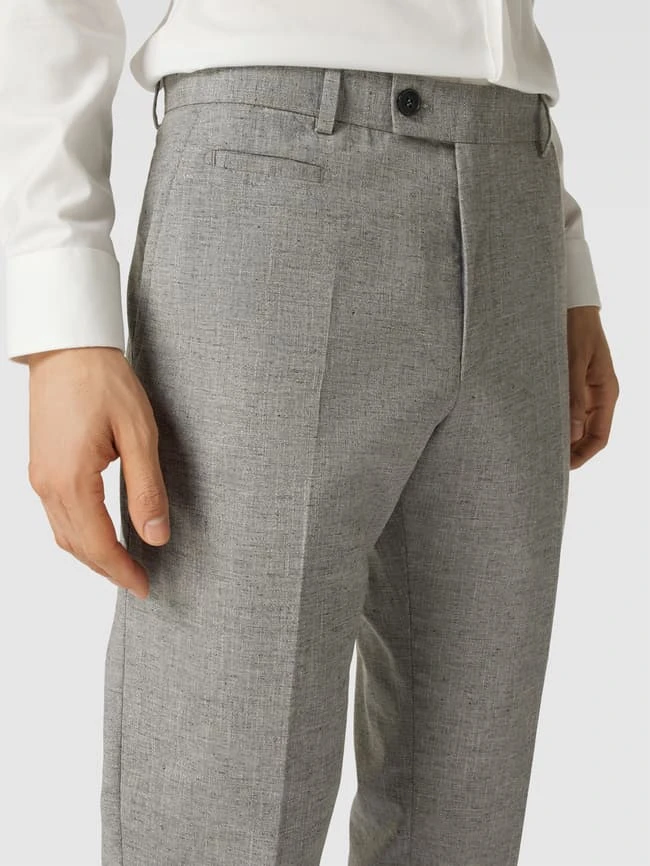 Strellson Stoffhose Mit Bügelfalten Modell 'Luc' - Hellgrau 5 Strellson Stoffhose Mit Bügelfalten Modell 'Luc' - Hellgrau – Bild 3