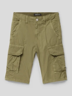 Replay Cargoshorts Mit Seitlichen Eingrifftaschen - Khaki