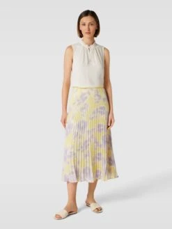 Jake*s Collection Blusentop Mit Schlüsselloch-Ausschnitt - Ecru