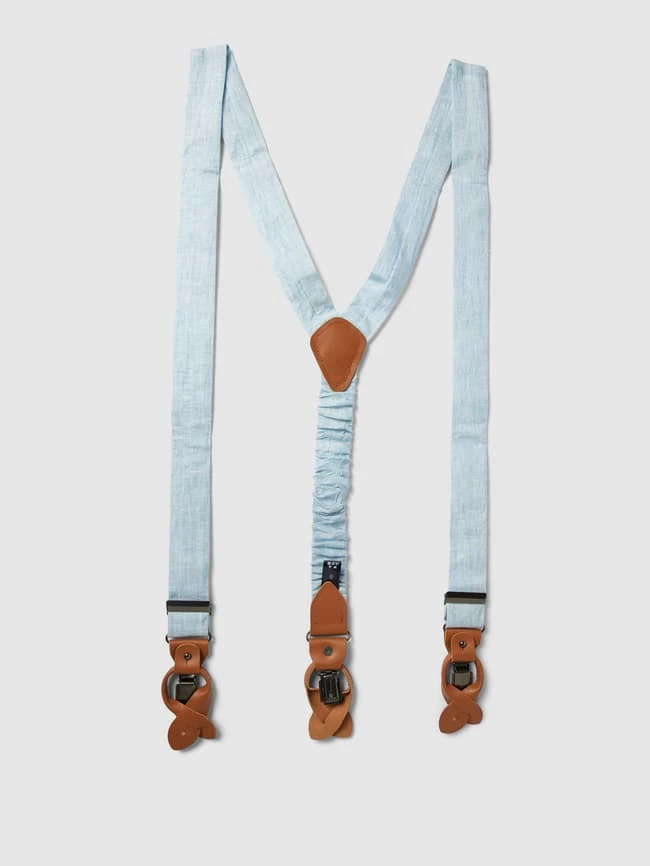 Prince Bowtie Fliege Mit Hosenträgern Im Set - Bleu 5 Prince Bowtie Fliege Mit Hosenträgern Im Set - Bleu – Bild 3