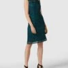 Luxuar Cocktailkleid Mit Zierborten - Smaragdgrün