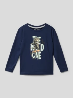 Blue Seven Longsleeve Mit Motiv-Print - Blau