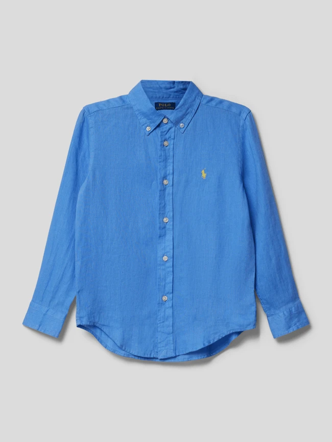 Polo Ralph Lauren Kids Freizeithemd Mit Logo-Stitching - Bleu 3 Polo Ralph Lauren Kids Freizeithemd Mit Logo-Stitching - Bleu