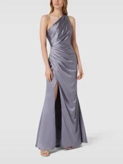 Unique Abendkleid Mit One-Shoulder-Träger - Eisblau