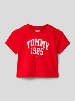 Tommy Hilfiger Teens T-Shrit Mit Label-Print - Weiß