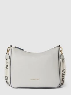 VALENTINO BAGS Umhängetasche Mit Label-Applikation Modell 'SWIM RE HOBO' - Hellgrau