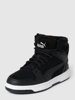 Puma High Top Sneaker Mit Logo-Details - Schwarz