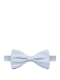 Blick Fliege Aus Reiner Seide - Bleu