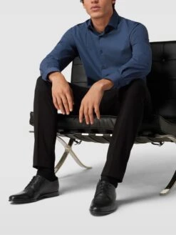 HUGO Derby Aus Leder Modell 'Ruston' - Schwarz