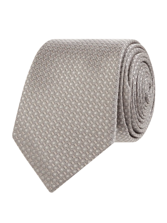 Willen Krawatte Und Einstecktuch Im Set - Taupe 3 Willen Krawatte Und Einstecktuch Im Set - Taupe