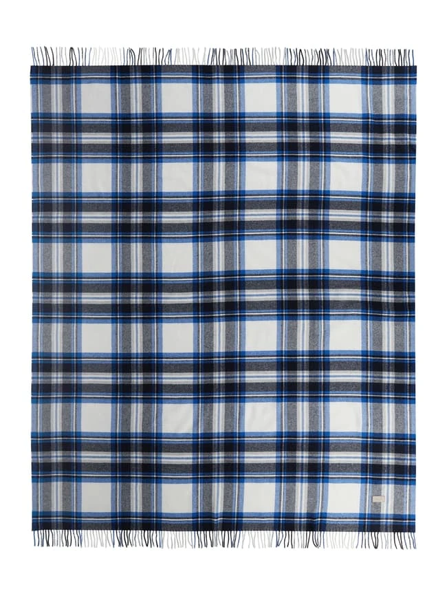Gant Wolldecke Aus Lammwollmischung - Marineblau 4 Gant Wolldecke Aus Lammwollmischung - Marineblau – Bild 2