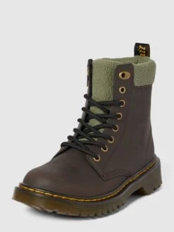 Dr. Martens Schnürstiefel Mit Label-Details Modell 'Collar' - Dunkelbraun
