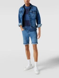 REVIEW Jeansshorts Mit 5-Pocket-Design - Dunkelblau