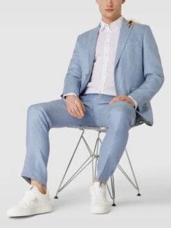 CG - Club Of Gents 2-Knopf-Sakko Mit Reverskragen Modell 'Paul' - Hellblau