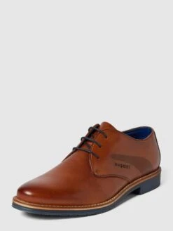 Bugatti Derby-Schuhe Mit Label-Detail Modell 'Labato' - Cognac
