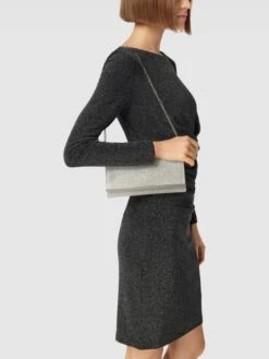 Jake*s Cocktail Clutch Mit Zierbesatz - Silber