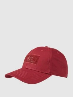 Alpha Industries Cap Mit Logo - Bordeaux Rot