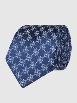 Eterna Krawatte Aus Seide (6 Cm) - Hellblau Meliert