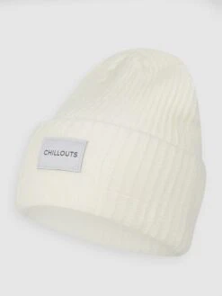Chillouts Beanie Mit Logo-Aufnäher Modell 'Kara' - Offwhite