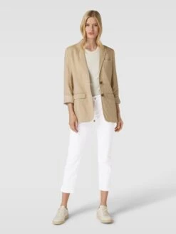 Cambio Jeans Mit Label-Patch Modell 'PIPER' - Weiß